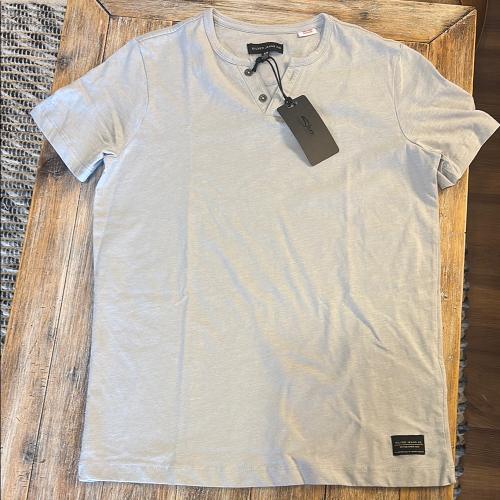 Silver Jeans light blue boy’s Henley Shirt